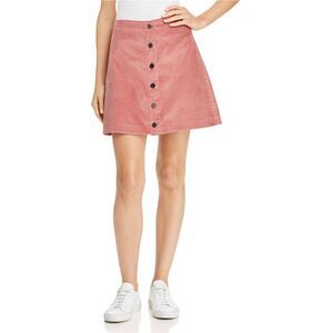 Elizabeth and James Womens Prewitt Corduroy Skirt, Pink, NWT